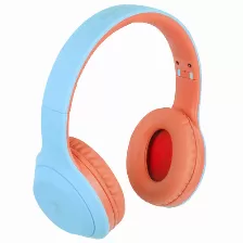 Audífonos Perfect Choice Pc-117018 Diadema Para Llamadas/música, Micrófono Integrado, Conectividad Inalámbrico, Color Azul, Naranja