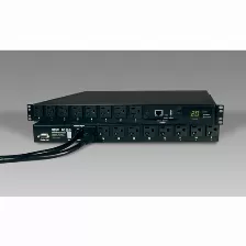 Sistema De Alimentacion Tripp Lite Horizontal, 16 Salidas Ac, Conector Nema 5–20p, 60 Hz, Máxima Corriente 20 A, Voltaje 100-127 V, Cable De 3.6 M, Capacidad Del Rack 1u, Color Negro