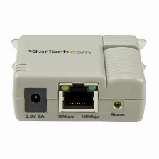 Servidor De Impresión Startech.com Lan Ethernet, 10,100 Mbit/s, Ieee 802.3, Ieee 802.3u, Puertos Lan 1, Puerto Paralelo 1