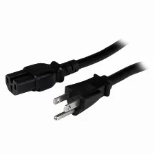Cable De Poder Startech.com (pxt515c154) Diseño Robusto, Color Negro