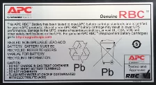 Bateria Para Ups Apc Rbc55 Tecnologia De Bateria Sealed Lead Acid (vrla), Color Negro