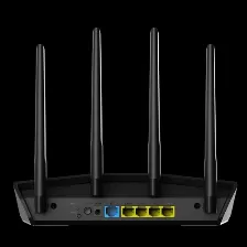 Router Asus Ax1800 Rt-ax55, Doble Banda, 1800 Mbit/s, 4x Rj-45, 4 Antenas Externas, Tecnologia Tren Mirco, Aimesh, Rt-ax55