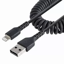  Cable 50cm Usb A Lightning Mfi En Espiral Carga De Iphone