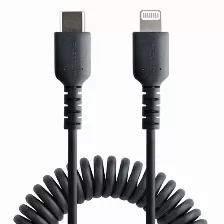 Cable 1m Usb-c A Lightning Mfi En Espiral Usb Tipo C Iphone