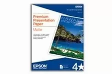 Papel Fotográfico Mate Epson Premium Paper Matte (s041568) Presentación Doble, 50 Hojas Original