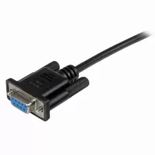 Cable Serial Startech.com Scnm9ff2mbk, Negro, 2 M, Db-9, Db-9, Hembra, Hembra