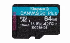 Memoria Kingston Technology Canvas Go! Plus 64 Gb, Velocidad 170 Mb/s, Clase 10