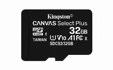 Memoria Microsdhc Kingston Canvas Select Plus 32gb 100mb/s, Incluye Adaptador Sd