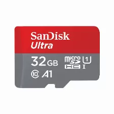  Memoria Sandisk Micro Sdhc Ultra 32gb Cl10 A1 U1 (sdsqua4-032g-gn6ma)
