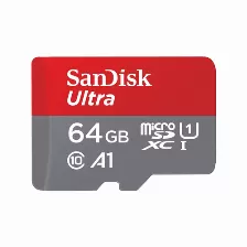  Memoria Sandisk Micro Sdxc Ultra 64gb Cl10 A1 U1 (sdsqua4-064g-gn6ma)