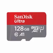 Memoria Sandisk Ultra 128 Gb, Velocidad 140 Mb/s, Clase 10
