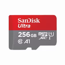 Memoria Sandisk Ultra 256 Gb, Velocidad 150 Mb/s, Clase 10