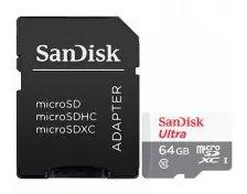 Memoria Sandisk 64gb Ultra Microsdxc 64 Gb, Velocidad 100 Mb/s, Clase 10