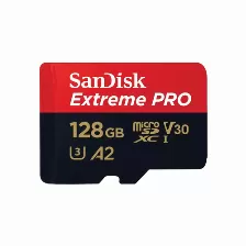 Memoria Sandisk Extreme Pro 128 Gb, Velocidad 200 Mb/s, Clase 10