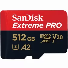  Memoria Sandisk Extreme Pro 512 Gb, Velocidad 170 Mb/s, Clase 10