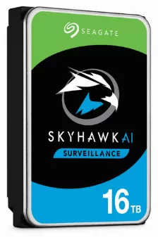  Disco Duro Seagate Surveillance Hdd Skyhawk Ai 16000 Gb, Serial Ata Iii, 7200 Rpm, Cache 256 Mb, 3.5, Sistema De Vigilancia
