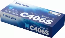  Tóner Hp Samsung Cartucho De Tóner Samsung Clt-c406s Cian Original, Cian, Compatibilidad Clp-360/365/365w, Xpress C410w, Clx-3300/3305/3305w Xpress...