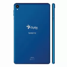 Tablet Stylos Taris V2, 8 Pulg., Quad Core, Resolucion Ips 1280x800, Ram 2gb, Almacenamiento 32gb, Wifi, Android 11, Usb-c, Incluye Funda, Color Azul