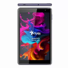 Tablet Stylos Taris V2, 8 Pulg., Quad Core, Resolucion Ips 1280x800, Ram 2gb, Almacenamiento 32gb, Wifi, Android 11, Usb-c, Incluye Funda, Color Morado