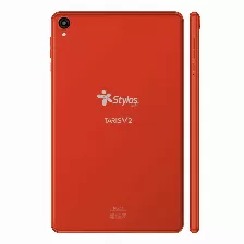 Tablet Stylos Taris V2, 8 Pulg., Quad Core, Resolucion Ips 1280x800, Ram 2gb, Almacenamiento 32gb, Wifi, Android 11, Usb-c, Incluye Funda, Color Rojo