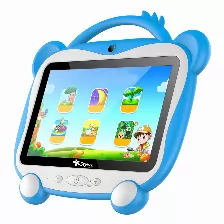 Tablet Stylos Taris Kids, 7 Pulg., Quad Core, Res. 1024x 600 Hd, Ram 2gb, Rom 32gb Wifi, Android 11, Usb-c, Bluetooth 4.0, Color Azul (sttaa112a)