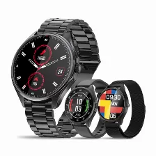 Smart Watch Vorago Sw-505 Touch, Microfono, Altavoz, Frecuencia Cardiaca, Bluetooth, Banda Negro