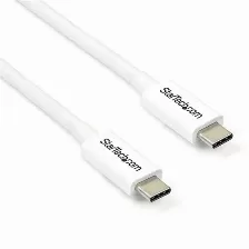  Cable Thunderbolt Startech.com Cable De 2m Thunderbolt 3 Blanco - Cable Compatible Con Usb-c Y Displayport - Usb Tipo C, Masculino, Masculino, 2 M,...