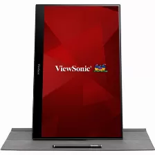 Monitor Led Viewsonic Portatil Touch Capacitivo 16 Hd 1920 X 1080 Td1655 Negro Usb-c Mini Hdmi Con Bocinas Y Lapiz Tactil Incluido