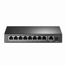 Switch Tp-link 9 Puertos, 8 Puertos Poe, Fast Ethernet (10/100), No Administrado