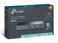Switch Tp-link De 24 Puertos Rj45 10/100 Mbps No Administrable Para Montaje En Rack (tl-sf1024d)