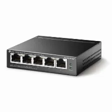 Switch Tp-link Tl-sg1005lp No Administrado, Cantidad De Puertos 5, (poe +) 4, Gigabit Ethernet (10/100/1000), 10 Gbit/s, Negro