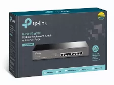 Switch Tp-link Tl-sg1008mp No Administrado, Cantidad De Puertos 8, (poe +) 8, Gigabit Ethernet (10/100/1000), 16 Gbit/s, Negro