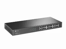Switch Tp-link Tl-sg1024 No Administrable L2 Con 24 Puertos Gigabit Ethernet (10/100/1000 Mbps), 48 Gbit/s Color Negro
