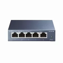  Switch Tp-link Tl-sg105, 5 Puertos, 10/100/1000 Mbps, No Administrado