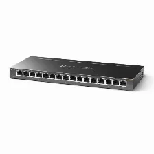 Switch Tp-link Gigabit Ethernet 16 Puertos 10/100/1000mbps 32gbit/s 8,000 Entradas No Administrable (tl-sg116e)