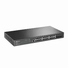 Switch Tp-link Tl-sg3428 Gestionado, L2/l3, Cantidad De Puertos 24, Gigabit Ethernet (10/100/1000), 56 Gbit/s, 1u, Negro