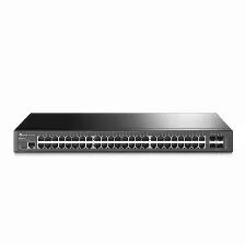 Switch Tp-link Tl-sg3452 Gestionable L2/l3 48 Puertos Gigabit Ethernet (10/100/1000) 104 Gbit/s 1u Negro