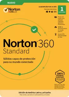 Licencia De Antivirus Norton Lifelock 360 Standard, Licencia Basica, 1 Usuario, 1 Ano, Espanol, 64-bit, Windows/mac, (tmnr-032)