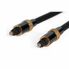  Cable Startech De 6m Toslink® (toslink20) Audio Digital óptico Spdif Premium Color Negro