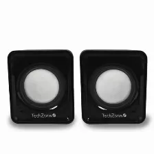 Bocinas Techzone Tzboc3.5 Potencia 6 W, Conector 3.5mm, Color Negro