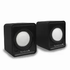 Bocinas Techzone Tzboc3.5 Potencia 6 W, Conector 3.5mm, Color Negro