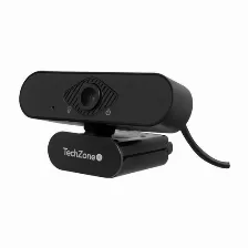 Camara Webcam Techzone Full Hd 1080p, Usb 2.0, Negro (tzcampc02)