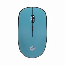Mouse Inalambrico Techzone Tzmouina02 4 Botones, 1200 Dpi, Interfaz Rf, Bateria Aa, Color Negro, Azul