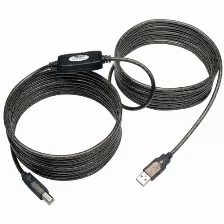 Cable Usb Tripp Lite Transferencia De Datos 480 Mbit/s, Color Negro