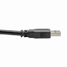 Cable Usb Tripp Lite Transferencia De Datos 5000 Mbit/s, Color Negro