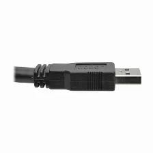 Cable Usb Tripp Lite Transferencia De Datos 5000 Mbit/s, Color Negro