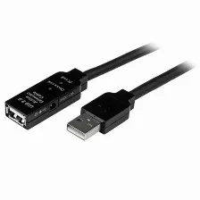 Cable Usb Startech.com 10m, Usb2.0 - Usb2.0 Transferencia De Datos 480 Mbit/s, Color Negro