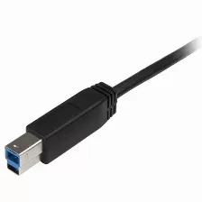 Cable Usb Startech.com Usb315cb2m Transferencia De Datos 5000 Mbit/s, Color Negro