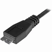 Cable Usb Startech.com Transferencia De Datos 10000 Mbit/s, Color Negro