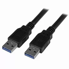  Cable Usb 3.0 Startech (usb3saa3mbk), Macho A Macho De 3mts, Usb 3.1 Gen1 (5gbps)